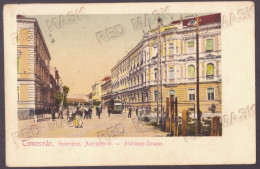 RO 97 - 23152 TIMISOARA, Tram, Market, Romania - Old Postcard - Used - 1912 - Rumania