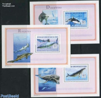 Congo Dem. Republic, (zaire) 2003 Sea Mammals 3 S/s, Mint NH, Nature - Sea Mammals - Sonstige & Ohne Zuordnung