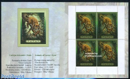 Latvia 2006 Lynx Booklet, Mint NH, Nature - Animals (others & Mixed) - Cat Family - Stamp Booklets - Non Classés
