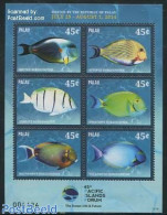 Palau 2014 Fish 6v M/s, Mint NH, Nature - Fish - Peces