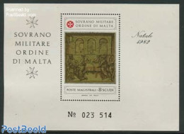 Sovereign Order Of Malta 1982 Christmas S/s, Mint NH, Religion - Christmas - Natale