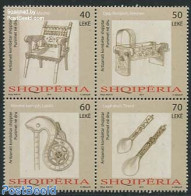 Albania 2014 National Handicrafts 4v [+] Or [:::], Mint NH, Art - Handicrafts - Albanie