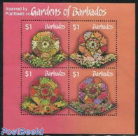 Barbados 2014 Gardens Of Barbados S/s, Mint NH, Nature - Flowers & Plants - Barbades (1966-...)