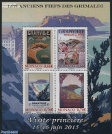 Monaco 2015 Prince Visit To Old Territories S/s, Mint NH, History - Kings & Queens (Royalty) - Art - Poster Art - Ungebraucht