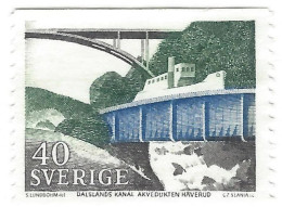 1968 Canal And Crane Dance, 40ÖRE, Sweden - Gebraucht