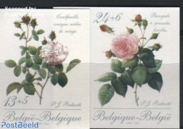 Belgium 1989 Philatelic Promotion, Roses 2v, Imperforated, Mint NH, Nature - Flowers & Plants - Roses - Nuevos