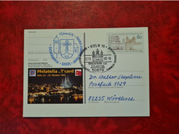 Lettre ALLEMAGNE 1993 CARTE ENTIER KOLN PFARKIRCHE INTERNATIONALE MESSE - Altri & Non Classificati