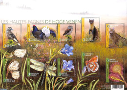 Belgium 2017 Les Hautes Fagnes, De Hoge Venen 10v M/s, Mint NH, Nature - Animals (others & Mixed) - Birds - Butterflie.. - Neufs