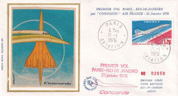 1er Jour, Concorde Paris Rio-de-Janeiro - 1970-1979