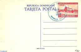 Dominican Republic 1948 Illustrated Postcard 4c, Trujillo, Used Postal Stationary - Autres & Non Classés