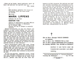 Maria Lippens (1913-1982) - Devotion Images