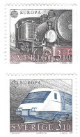 1988 EUROPA Stamps - Transportation And Communications, Sweden - Gebraucht