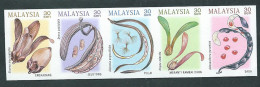 Malesia, Malaysia 2000; Flora Plant Fruit , Serie Completa In Striscia N.D. New. - Obst & Früchte