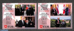 Sovereign Order Of Malta 2022 Grandmaster Travels 2v, Mint NH - Autres & Non Classés