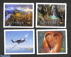 Slovenia 2022 Visit Slovenia 4v S-a, Mint NH, Nature - Transport - Various - Water, Dams & Falls - Aircraft & Aviation.. - Avions