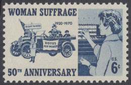 !a! USA Sc# 1406 MNH SINGLE - Woman Suffrage - Ungebraucht