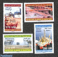 Mauritania 2008 Mining 4v, Mint NH, History - Science - Geology - Mining - Autres & Non Classés