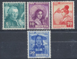 Schweiz, MiNr. 331-334, Postfrisch - Unused Stamps