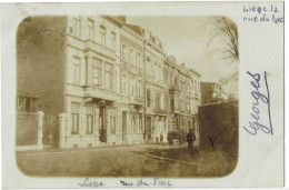 Photo Carte De Liège Rue Du Parc Circulée En 1905 - Liege