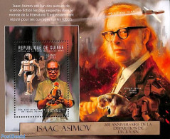 Guinea, Republic 2012 Isaac Asimov S/s, Mint NH, Art - Authors - Science Fiction - Writers