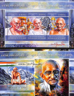 Guinea, Republic 2013 M. Gandhi 2 S/s, Mint NH, History - Gandhi - Politicians - Mahatma Gandhi