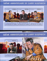 Guinea, Republic 2013 Garry Kasparov 2 S/s, Mint NH, Sport - Chess - Schach