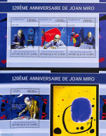 Guinea, Republic 2013 Joan Miro 2 S/s, Mint NH, Art - Modern Art (1850-present) - Paintings - Autres & Non Classés