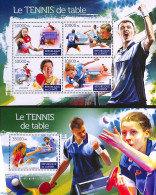 Guinea, Republic 2015 Table Tennis 2 S/s, Mint NH, Sport - Sport (other And Mixed) - Table Tennis - Tenis De Mesa