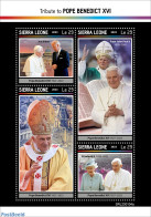 Sierra Leone 2023 Pope Benedict XVI, Mint NH, History - Religion - Kings & Queens (Royalty) - Pope - Königshäuser, Adel