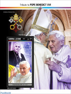Sierra Leone 2023 Pope Benedict XVI, Mint NH, Religion - Pope - Popes
