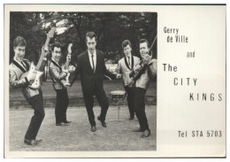 V6297/ Gerry De Ville And The City Kings Beatband Autogrammkarte England 60er - Otros & Sin Clasificación