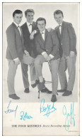 Y29080/ The Four Kestlers Beatband Autogramme Autogrammkarte  England Ca.1965 - Autógrafos