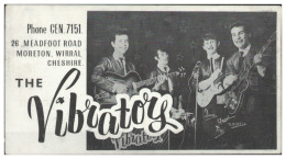 V6300/ The Vibratoy  Beatband Autogrammkarte England 60er Jahre - Autres & Non Classés