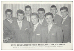 V6308/ The Black Aces Showband, Kilkenny Autogrammkarte  England 60er Jahre - Otros & Sin Clasificación