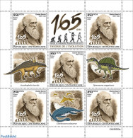 Central Africa 2023 Charles Darwin, Mint NH, Nature - Science - Prehistoric Animals - Prehistory - Préhistoriques
