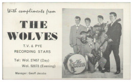 V6323/ The Wolves Beatgroup  Autogrammkarte  England 60er Jahre - Autres & Non Classés