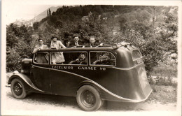 CP Carte Photo D'époque Photographie Vintage Groupe Autocar Car Excelsior  - Paare