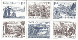 1984 Older Towns, Lot Of 6 Stamps, Sweden - Gebruikt