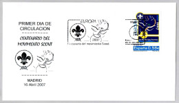 CENTENARIO DEL MOVIMIENTO SCOUT. CENTENARY OF SCOUTS. FDC  Madrid 2007 - Covers & Documents