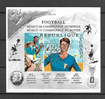 Chad 1972 Ovp Munich '72 On 1970 Football IMPERFORATE MS  MNH - Autres & Non Classés