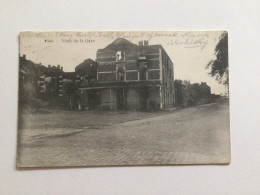 Carte Postale Ancienne (1914) Visé Place De La Gare - Wezet