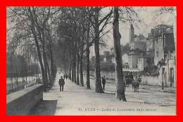 CPA (32) AUCH.  Quais Et Boulevard Sadi-Carnot, Animé. *9020 - Auch