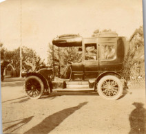 Photographie Photo Vintage Snapshot Amateur Automobile Voiture Auto Taxi Charron - Auto's