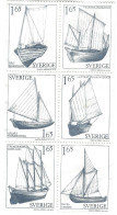 1981 Country Sailing Boats Lot Of 6 Stamps, Sweden - Gebruikt