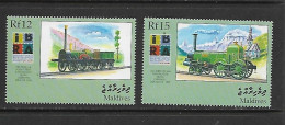 MALDIVES 1999 TRAINS-IBRA  YVERT N°2853/54 NEUF MNH** - Trains