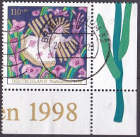 BRD 1998 Mi. Nr. 2024 O/used Eckrand Vollstempel (BRD1-9) - Oblitérés