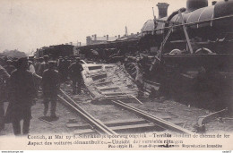 Contich, Eisenbahnkatastrophe 1908, Trümmer Des Eisenbahnzugs - Treinen