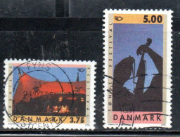 DANEMARK DANMARK DENMARK DANIMARCA 1995 ROSKILDE AND TONDER FESTIVAL COMPLETE SET SERIE COMPLETA USED USATO OBLITERE' - Used Stamps