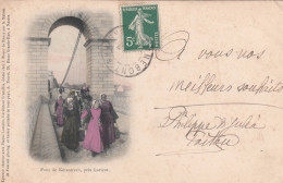 56 LORIENT LANESTER     Pont De Kerantrech ,prés LORIENT     TB PLAN  PRECURSEUR       1908.   TRES RARE En Couleur - Lorient