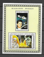 Chad 1971 Space Achievements IMPERFORATE MS #2 MNH - Chad (1960-...)